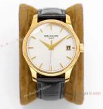 ZF Factory Copy Patek Philippe New Calatrava ZF 9015 White Face 39mm Men